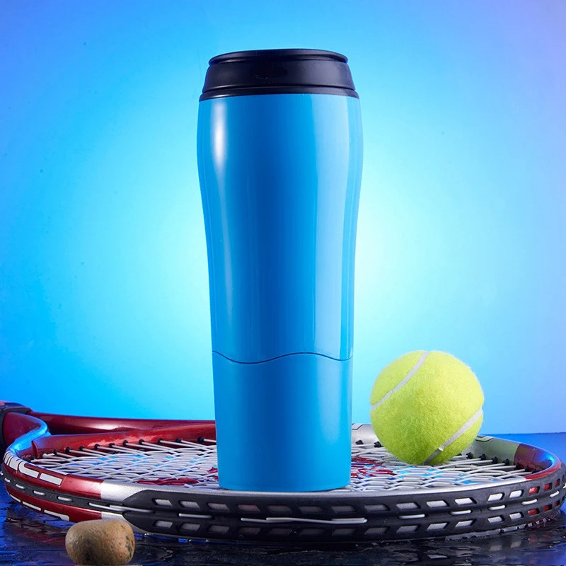 Blue ELEG-550Ml волшебная "не опускается" изолированная пластиковая бутылка с двойными стенками, чайник для путешествий, кофейная кружка, балансирующие чашки - Цвет: Blue