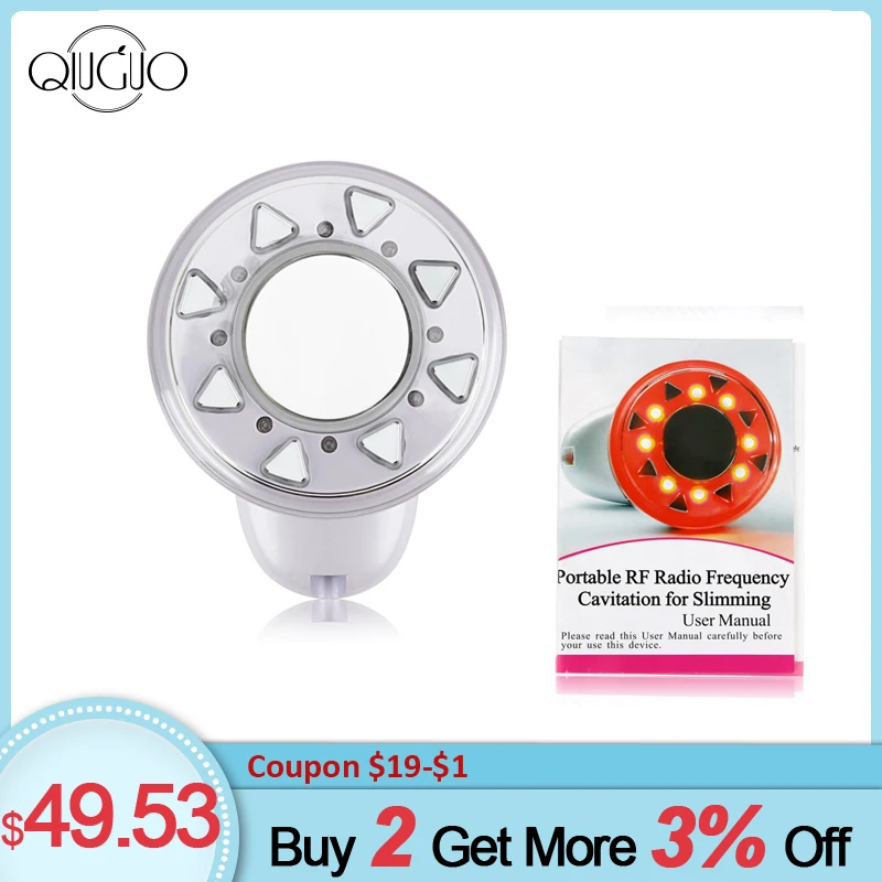  Electric Body Slimming Massager Ultrasonic Radio Frequency LED RF Waist Legs Abdomen Slimming Massa - 4000071110046