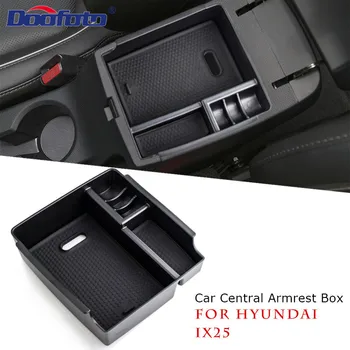 

Doofoto Car Organizer Armrest Box Storage For Hyundai IX25 Car Accessories Coins Cups Holder Seat Armrest Organizer Storage