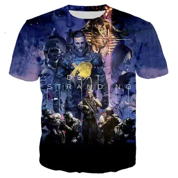 

Harajuku Game Death Stranding 3D Printed T shirt Men HipHop Streetwear Tshirt Boy Hip Hop Tee shirt Blue Clothes Tops Oversized