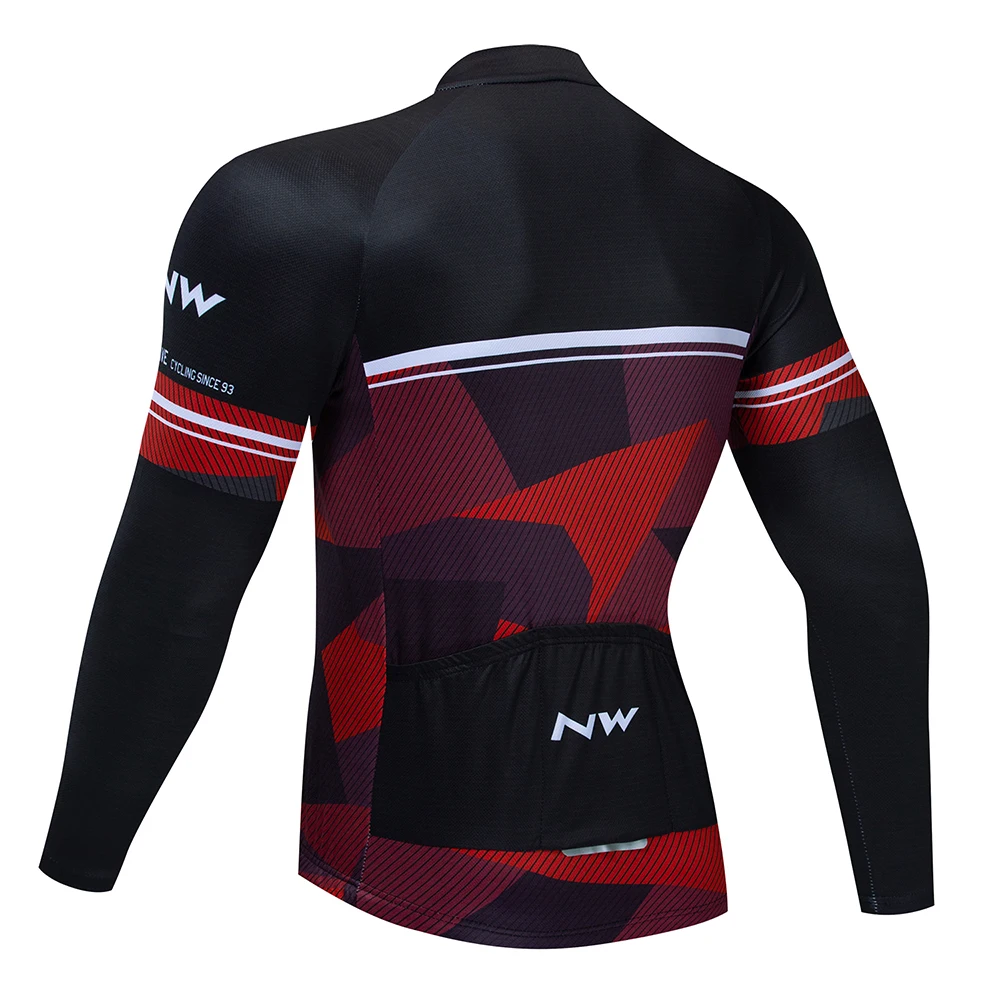 New NW Long sleeve Jersey Mountain Bike Motorcycle Cycling Jersey Crossmax Shirt Ciclismo Clothes for Men MTB Jersey