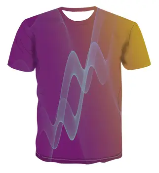 

2020 New Trendy 3D Color T-Shirts Bright Print Clothing For Men S-6XL