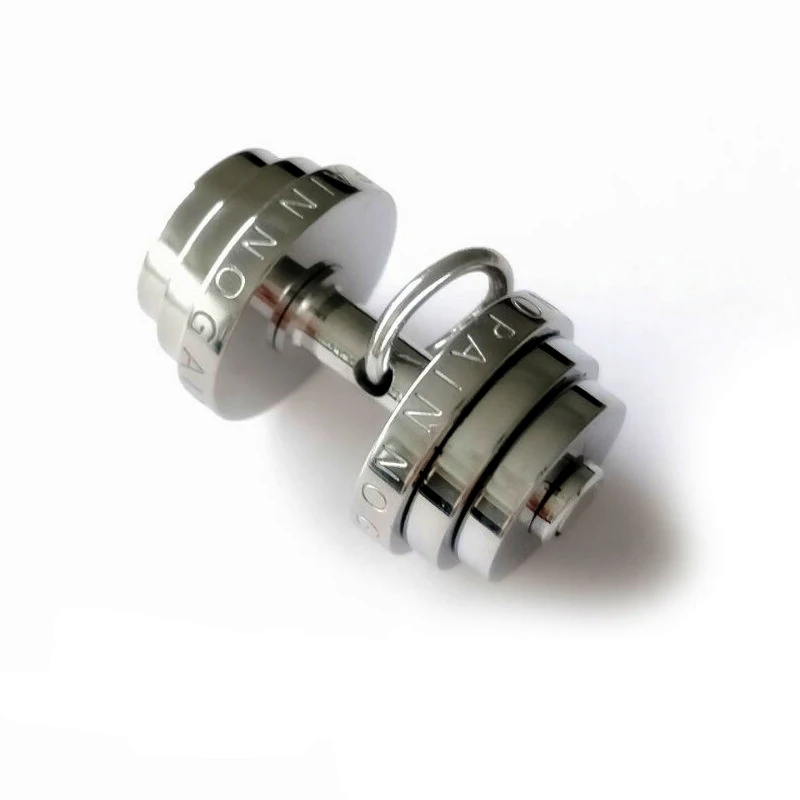 Medium silver Серебряное ожерелье, мужские подвески из нержавеющей стали, пара мужских аксессуаров для фитнеса, цепочка, кулон, подарок, ювелирные изделия бойфренда на шею - Окраска металла: Medium silver