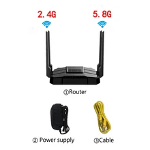 ZBT – routeur Wifi sans fil AC1200Mbps, bi-bande, 1 WAN + 4 LAN, Ports USB Gigabit, Firmware anglais, couverture étendue, VPN PPTP L2TP