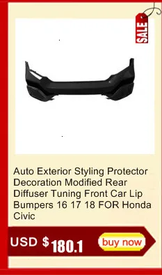 Наружное модифицированное декоративное украшение аксессуары для укладки Тюнинг автомобиля передний задний диффузор для губ бамперы 16 17 18 для Honda Civic