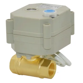 

Motorized Valves Brass Electric Ball Valve 2 Way Manual Switch Metal Gear Valve AC/DC 9-24V DN8 DN10 DN15DDN20DN25DN32N20
