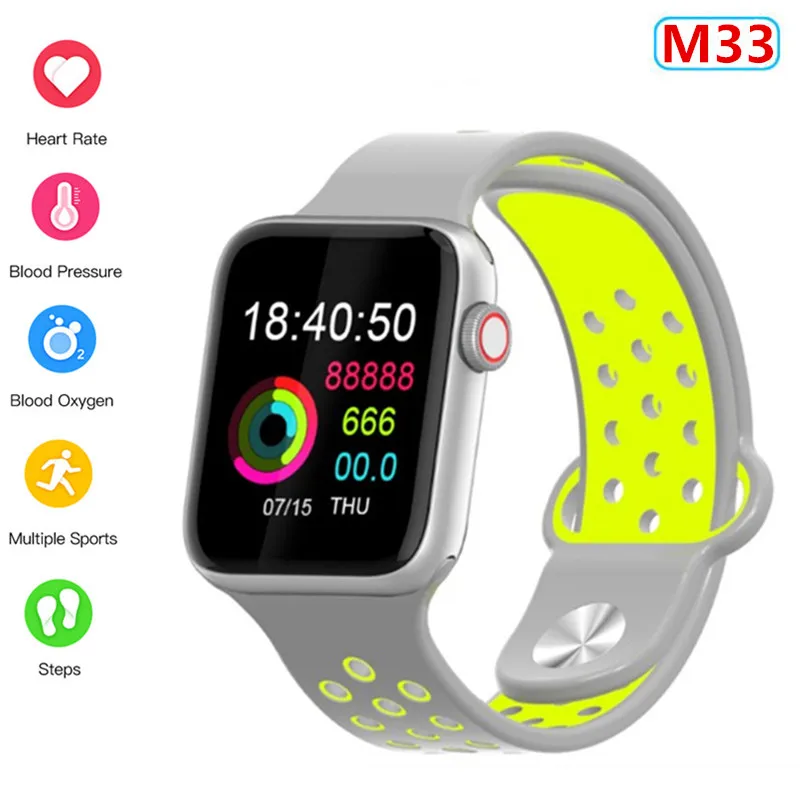 

M33 Smart Watch Heart-Rate Blood-Pressure Message Reminder Men Women Health Monitoring Pedometer For Android&Apple IOS Phone