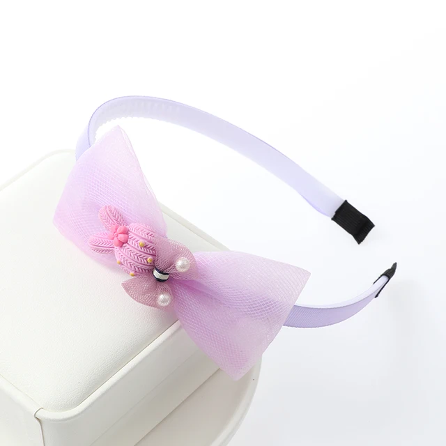 Cute girl hairbands bow Hair bands headwear with tooth non-slip hair band hair accessories Korean girl baby hair band Headdress style-14