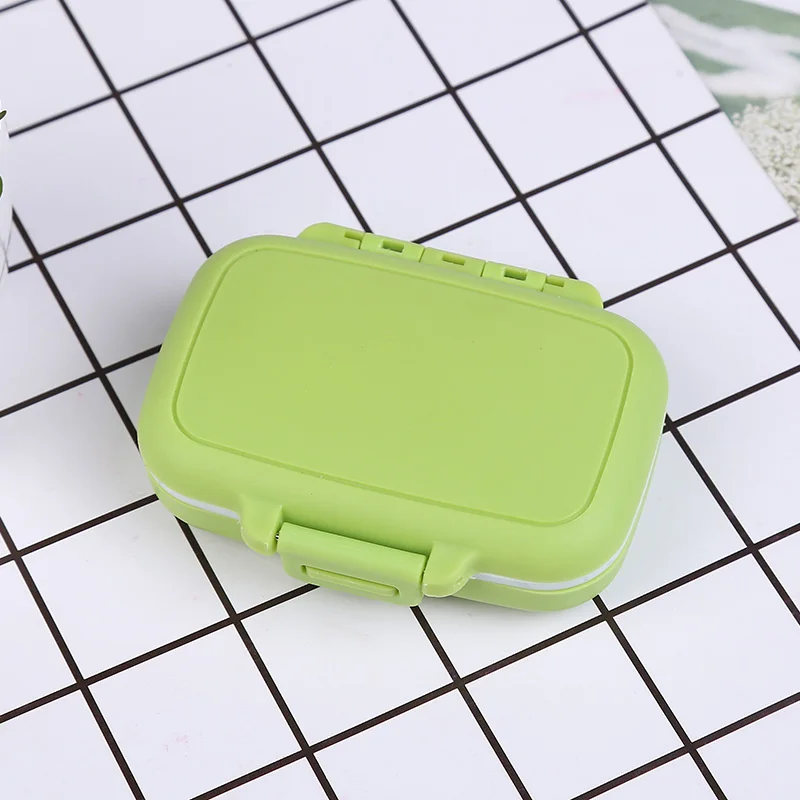 Green Портативный мини-чехол для таблеток, коробки для лекарств, 3 сетки, для путешествий, дома, медицинские таблетки, пустой контейнер, держатель для дома, чехол s - Цвет: Green