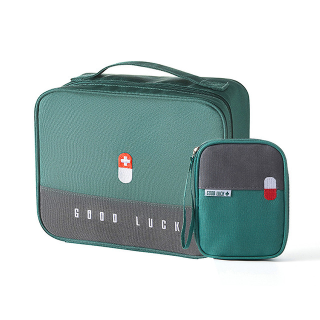 Layered Medicine Box Large-Capacity Home Portable Waterproof Fabric Medicine Cabinet Storage Box First Aid Kit