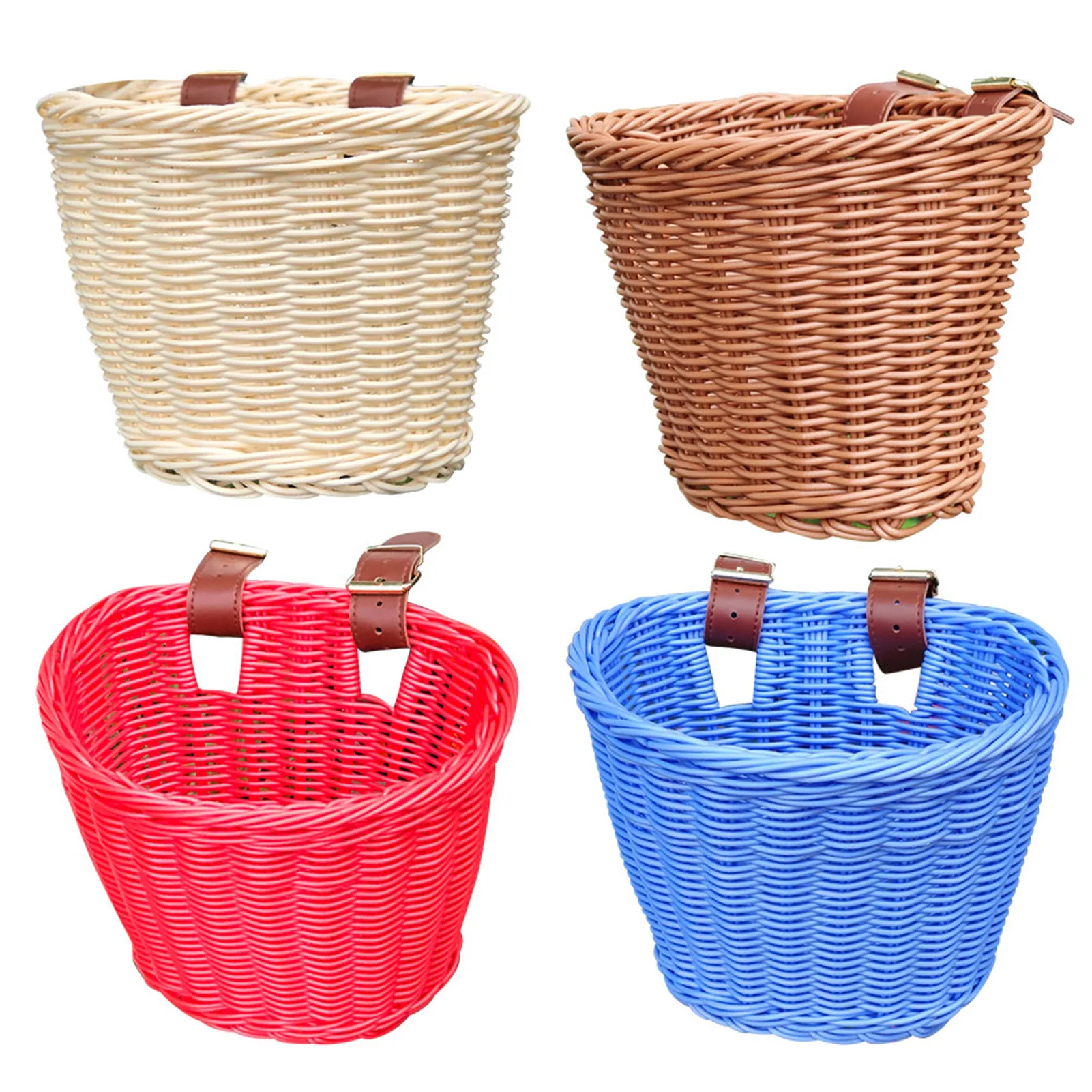 Children's Vintage Rattan Bicycle Balance Baskets Bike Scooter Basket