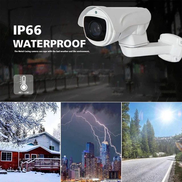 new1 5.1-55mm Optical Zoom IR 80m ONVIF P2P CCTV Security Waterproof Night Vision POE PTZ IP cameras 1