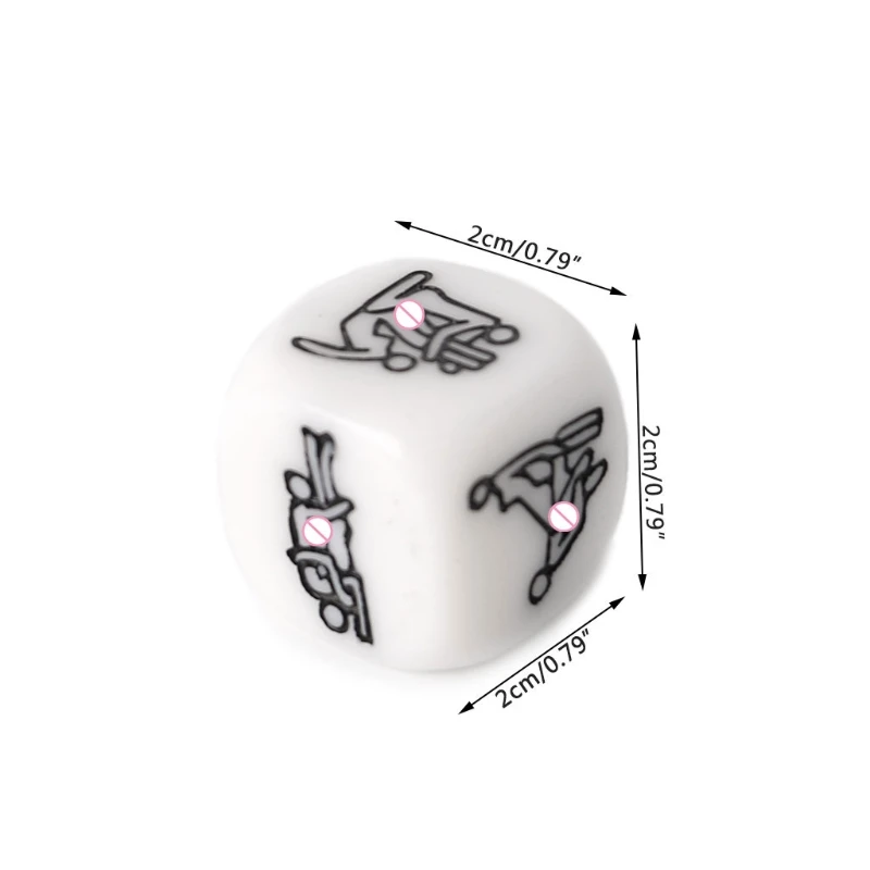 Game Dice Dice Set Acrylic Dice 1/2/4/10Pcs 20mm Adult Sex Dice Erotic Poses Couple Funny Sexy Love Toy Night Bar Humor Game