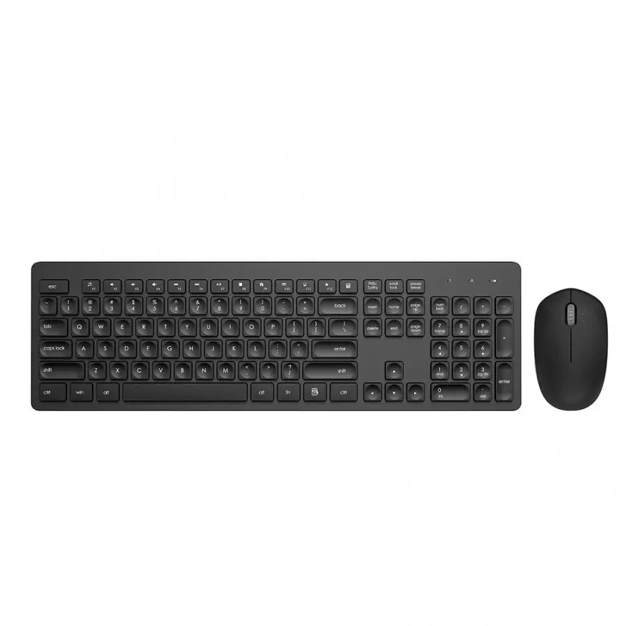 Черный IK7300 2,4G Беспроводная клавиатура Arc Keys Mute Micro-switch мышь набор для Windows/Mute mouse - Цвет: Черный