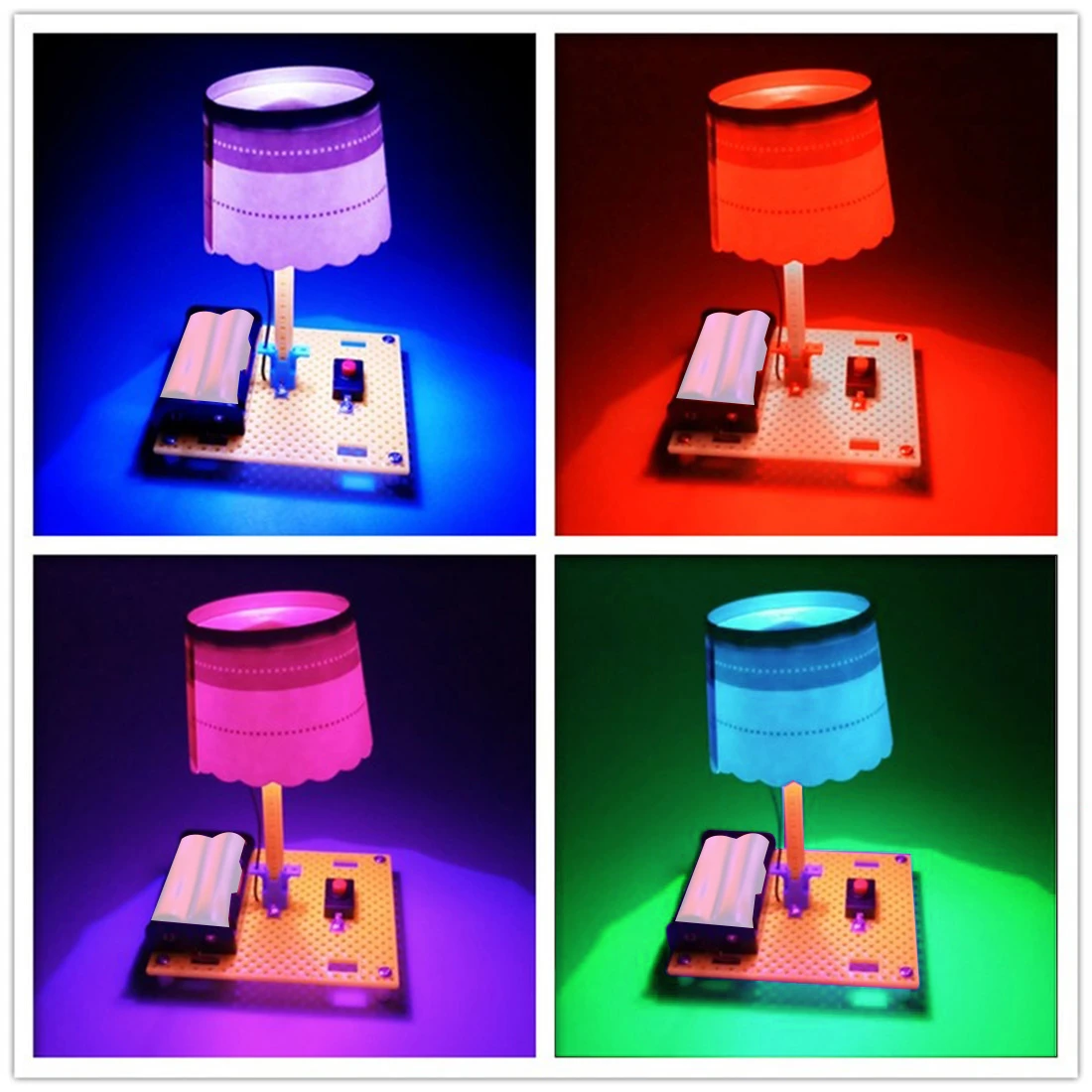 Feichao Diy Ilmu Teknologi Produksi Kecil Buatan Tangan Mini Lampu Meja Meja Diy Lampu Model Kit Perakitan Lampu Belajar Aliexpress