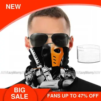 

Deathstroke Mouth Face Mask Deathstroke Facial Mask Beautiful Polyester with 2 Filters Adult Mask