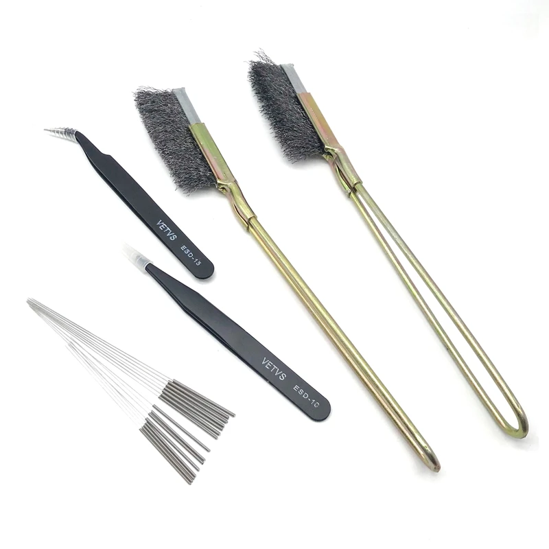 3D Printer Nozzle Cleaning Copper Wire Clearing Brush Tool Handle Hot Bed | Компьютеры и офис
