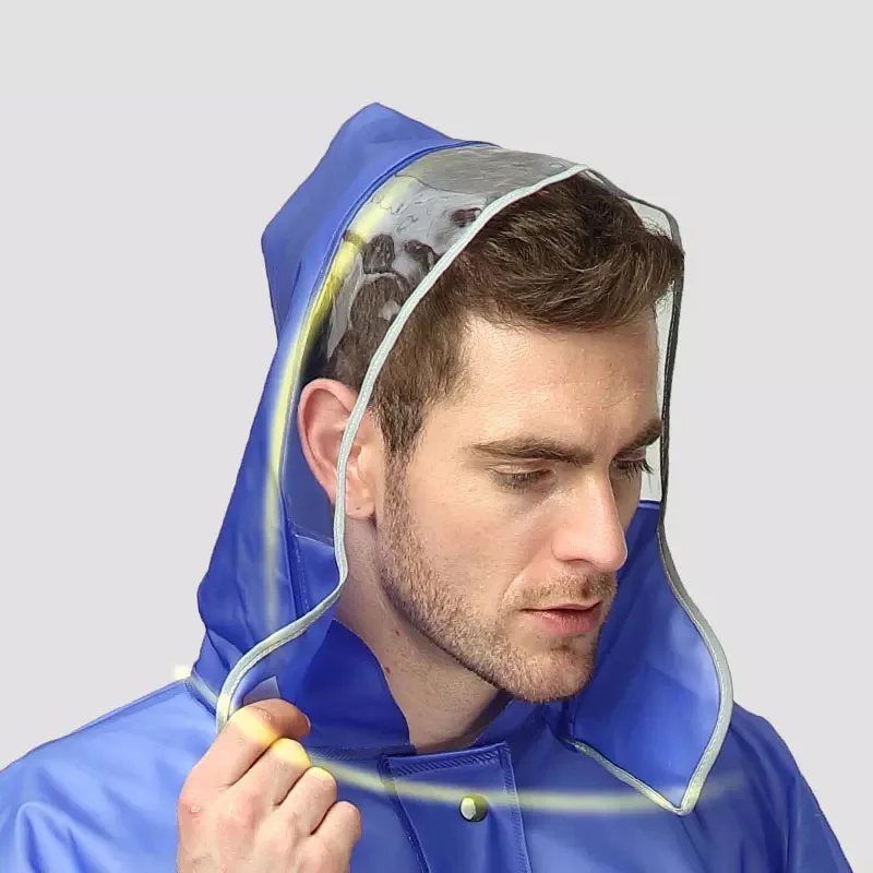 PVC Waterproof Raincoat Suit Outdoor Fishing Fashion Labor Raincoat Unisex Riding Motorcycle Rainwear Suit Adult Rain Coat Jack