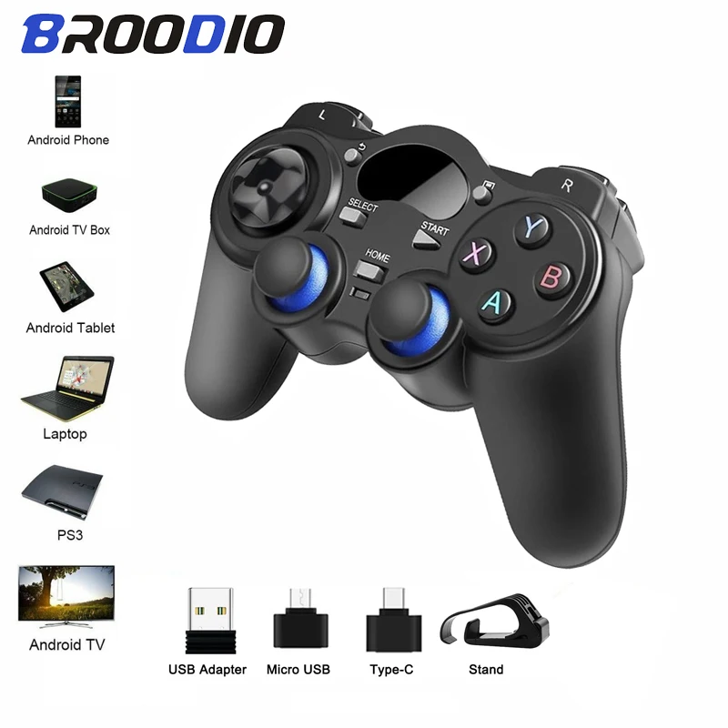Wireless Gamepad 2.4 G Controller Android Joystick With OTG Converter For PS3/ Smart Phone TV Box Tablet PC | Электроника