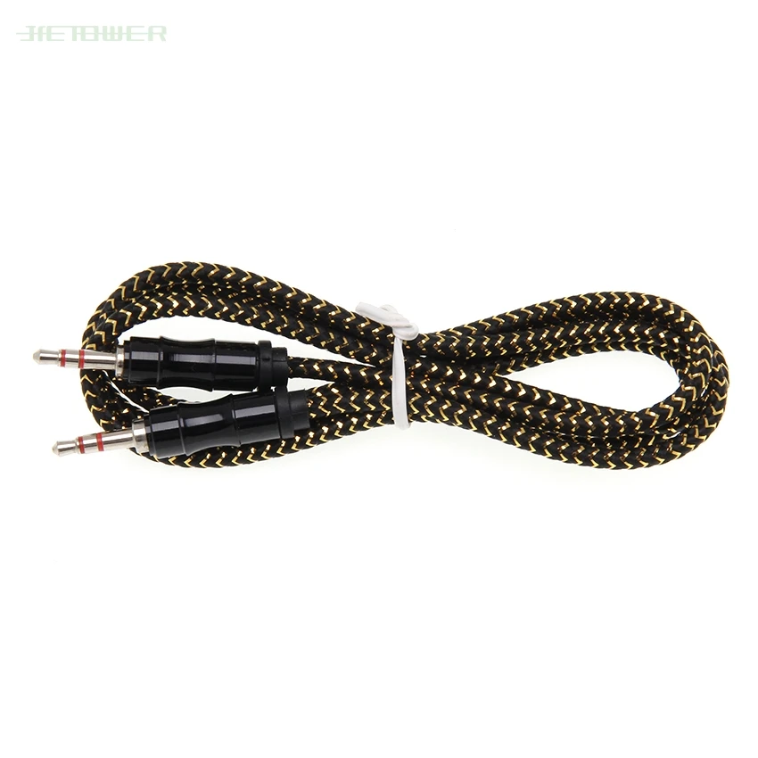 3 5mm Jack Audio Cable Jack 3 5 mm Male to Male Audio Aux Cable For Samsung S10 Car Headphone Speaker Wire Line Aux Cord 1000pcs