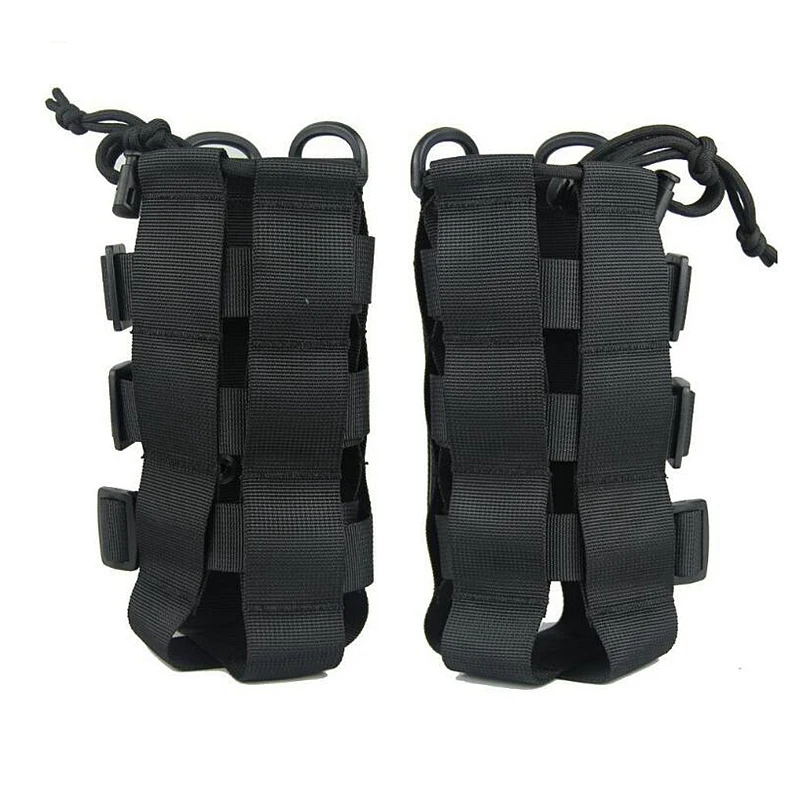 Tactical Outdoors Water Bottle Pouch Molle Kettle Holder Adjustable Kettle Bag Climbing Hiking Camping Water Bottle Carrier Bags water bottle carrier