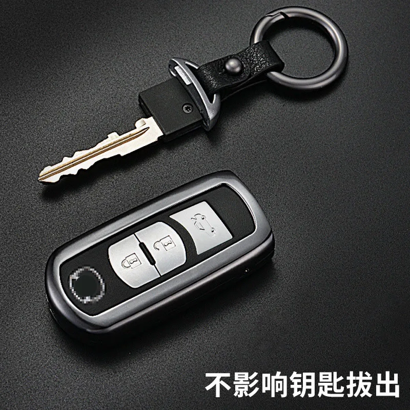 3D Aluminum Alloy Car Remote Key Case Cover For Mazda 2 3 6 Axela Atenza CX-5 CX5 CX-7 CX-9 Smart 2/3 Buttons