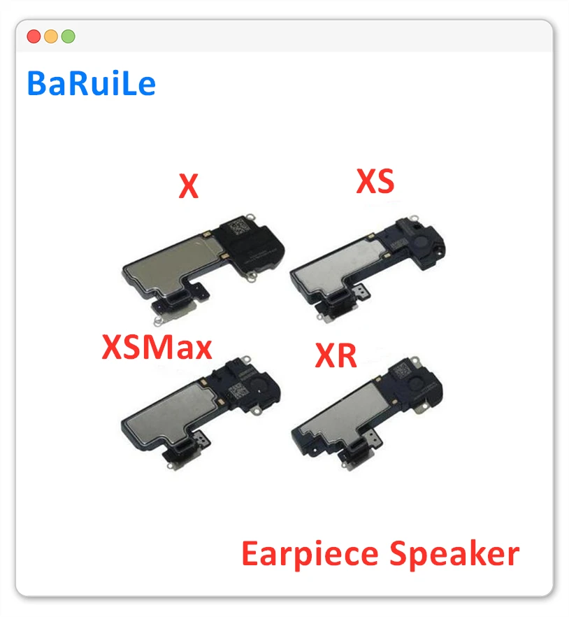BaRuiLe 10 шт. для iPhone X XR XS Max ушной динамик наушник прослушивание гибкий кабель