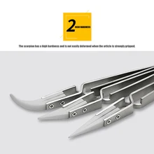 Высококачественный керамический Пинцет из нержавеющей стали, не проводящий в нескольких спецификациях, обратный термостойкий эпилятор, ручные инструменты