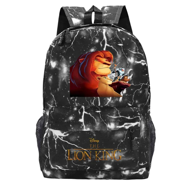 2021 New The Lion King Backpack Disney Cartoons Men Outdoor Travel Bag Laptop Bag Starry Sky Children Student School Bags Gifts 12