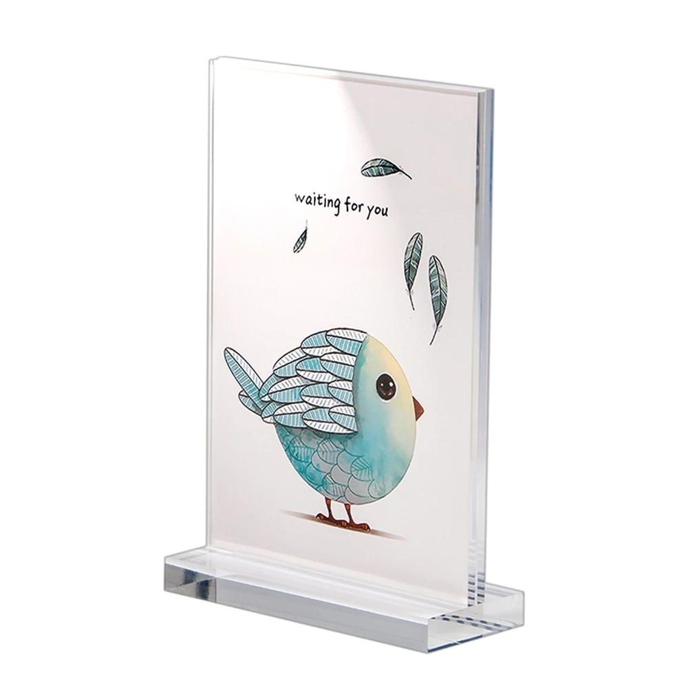 

Exhibition Advertising Phone Poster Rack Table Sign Holder Acrylic Block Menu Card Desktop Price Info Label Frame Stand A5