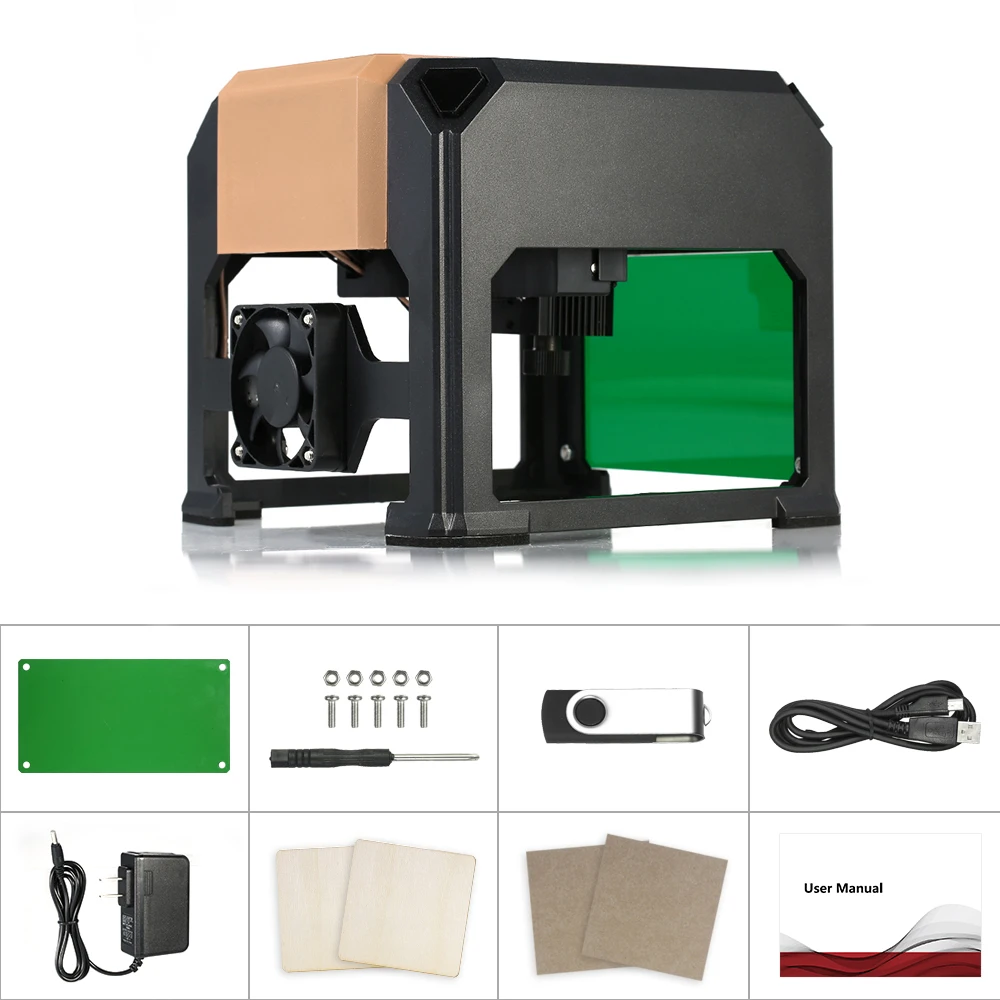

KKmoon Automatic K4 Type Brand New High Speed Laser Engraving Machine USB DIY Carving Engraver Handicraft Wood Burning Tools