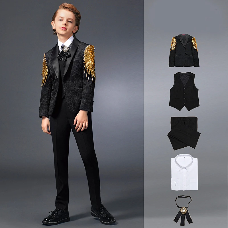 Suit for Boy Kids Dresses For Boys Costume Children Wedding Suit For Boys Evening dress Baby Boy Teen clothing Blazer