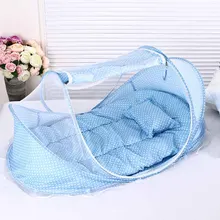 Складные переносные москитные сетки для новорожденных, москитная сетка для коляски, сетка для коляски+ подушка+ музыка