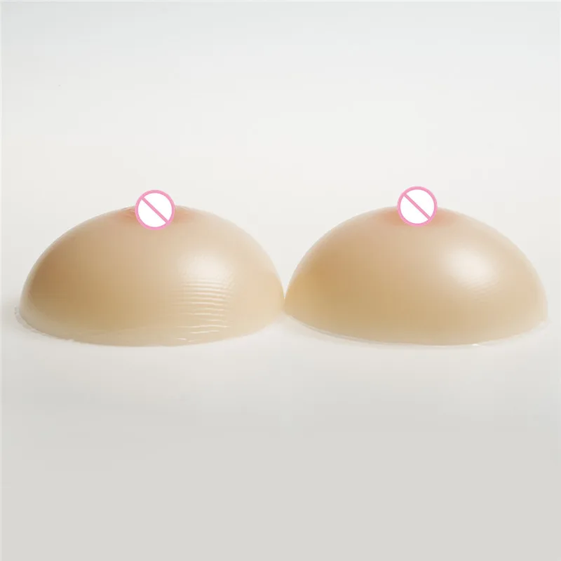 800g/pair Classic Round Silicone Breast Fake Boobs Tits Enhancer Shemale Transgender Crossdresser Breast Forms Cup 34C/36B