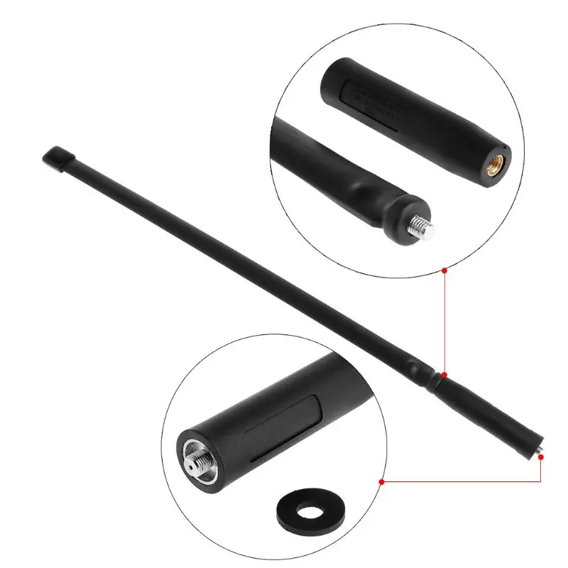 Dobrável para Walkie Antena Tática Sma-fêmea Dupla Banda Vhf Uhf 144 - 430mhz Talkie Baofeng Uv-5r Uv-82 Uv5r Gt-3 Xiaomi 2021 cs 4 talkie baofeng UV-5R UV-82 uv5r GT-3 xiaomi