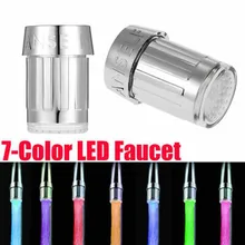 

Light-up LED Water Faucet Changing Glow Kitchen Shower Tap Water Saving Novelty Luminous Faucet Nozzle Head Home Bathroom Light