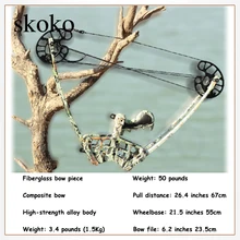 

50 Pounds Outdoor Triangle Composite Pulley Bow Fishing Bow Arrow Arrow Hunting Bow Archery Equipment M109