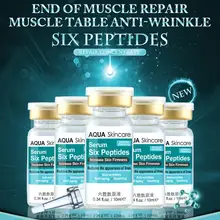 

10ml Six Peptides Serum Liquid Hyaluronic Acid And Anti-wrinkles Whitening Collagen Face Lift Skin Care Cream