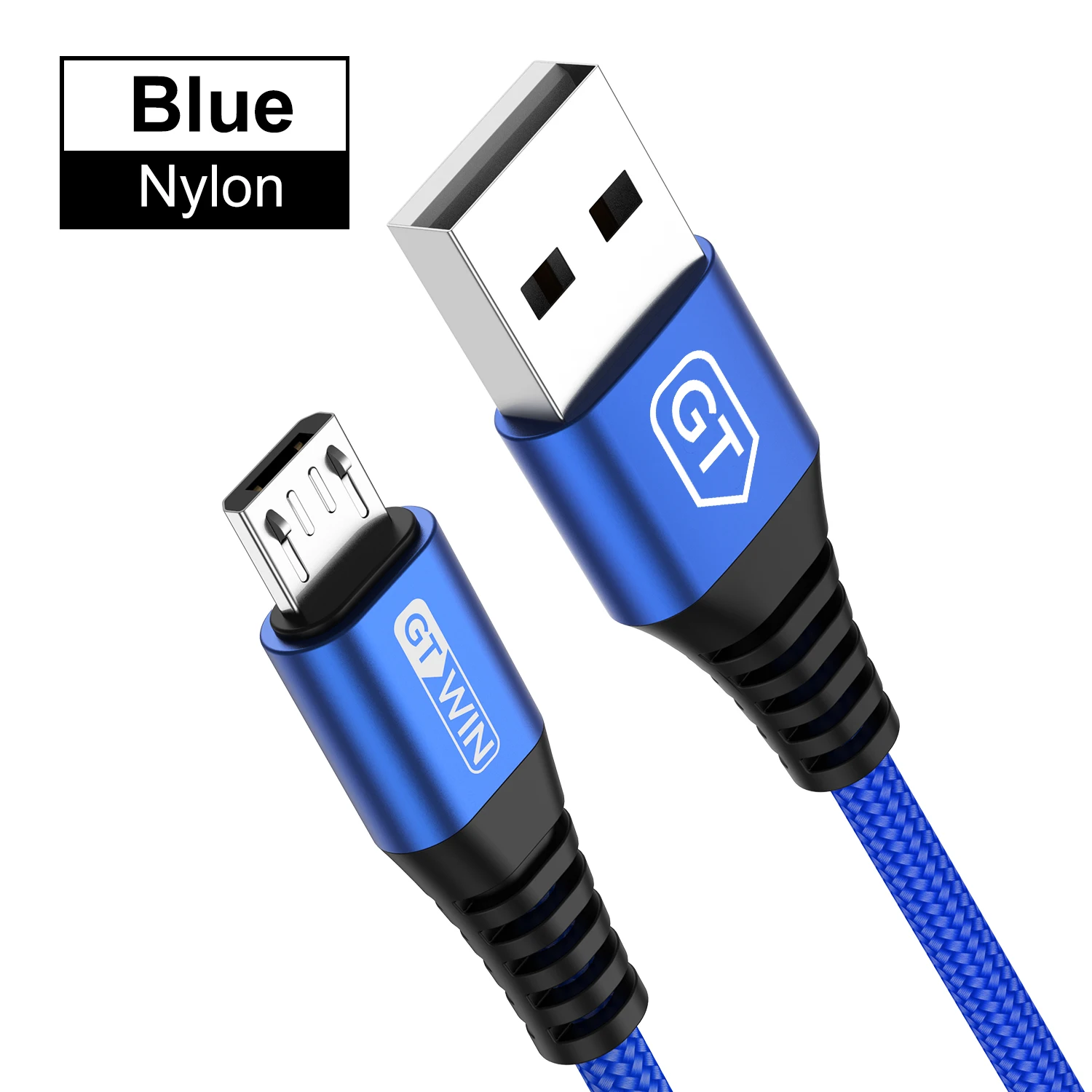 GTWIN Micro USB кабель 3A Быстрая зарядка для samsung S7 J5 J7 1M 2M Microusb кабель для передачи данных для Xiaomi Redmi Note 5 A кабели - Цвет: Синий