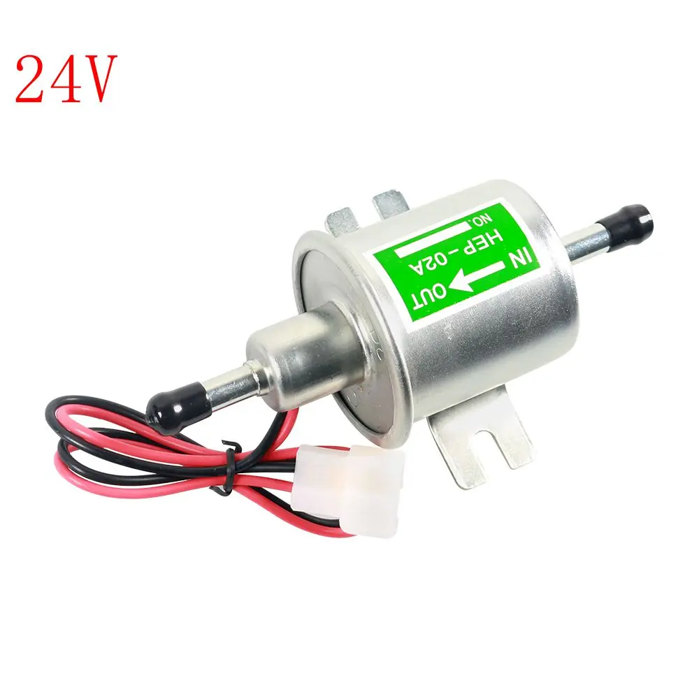 ตัวเลือกสินค้า ปั๊มน้ำมันเชื้อเพลิงไฟฟ้าอเนกประสงค์ HEP-02A 12V 24V แรงดันต่ำ แบบยึดด้วยสลักเกลียว สำหรับรถยนต์ รถจักรยานยนต์ ATV ใช้ได้กับน้ำมันดีเซลและเบนซิน