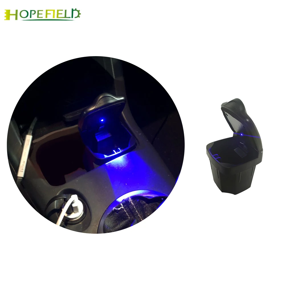 Blue Led Light Car Ashtray Ash Tray Coin Holder For Suv Suzuki Sx4 S