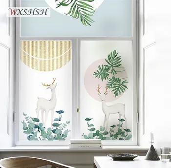 

Static Cling Custom Size Window Film INS Style Explosion-Proof Home Decoration Privacy Protection Tint-Film Durable Glass Foil