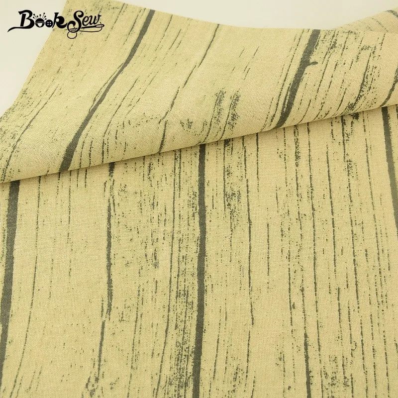 Booksew tetas De Algodon Para Лоскутные ткани из 100% хлопка и льна для штор бежевый Tecidos DIY Tissu