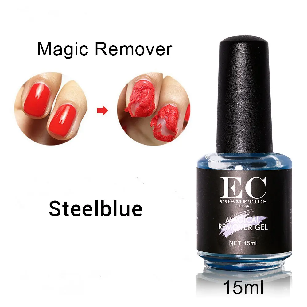 Glike 15 мл Burst Magic Remove УФ-гель для ногтей Magic Remover Soak off праймер для ногтей чистый обезжириватель для лака для ногтей - Цвет: Steelblue-blue