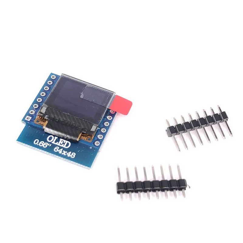 Светодиодный ЖК-дисплей O LED 0 66 дюйма совместимый с WEMOS D1 MINI ESP32 64X48 дисплей модуль o