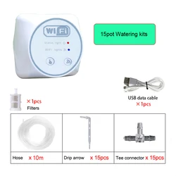 Smart WiFi-Enabled Garden Irrigation System - Automatic Drip Watering Controller with Mobile App Connectivity (15pot Watering kits)