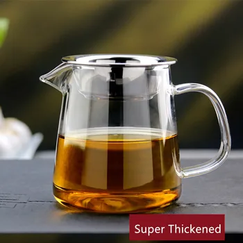 

450ml Heat-resisting High Borosilicate Glass Tea Pitcher Clear Glass Chahai Chinese Tea Divider Coffee Jar Milk Frothing Jug