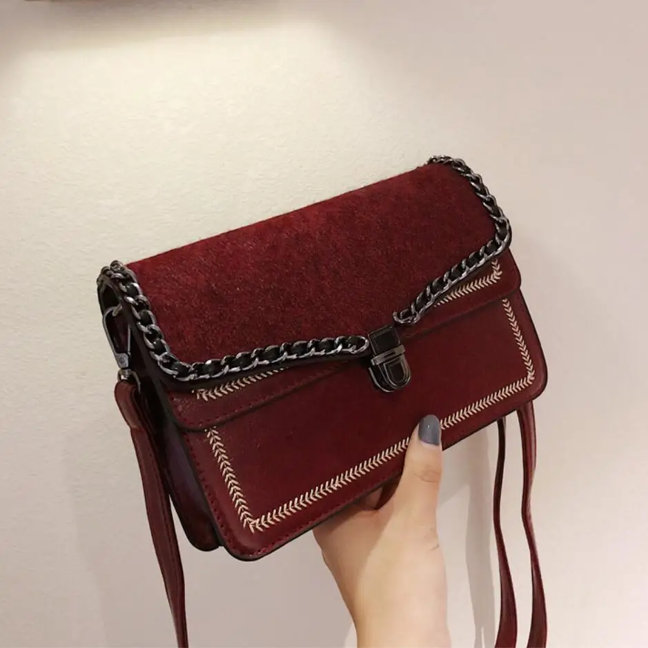 

Vintage Fashion Female Square Crossbody bag 2019 New High Quality Leather Women's Designer Handbag Lock Shoulder Messenger Bag