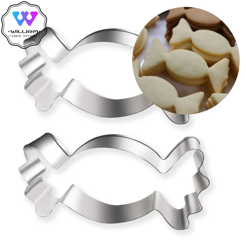 

1pcs 3D Metal Stainless Steel Cookie Cutter Christmas Candy Shape Cake Mold Cake Decorating Tools Kitchen Baking Fondant