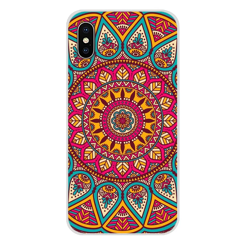 xiaomi leather case cover TPU Skin Case Mandala Sun Flower Datura Retro Flora For Xiaomi Mi4 Mi5 Mi5S Mi6 Mi A1 A2 5X 6X 8 9 Lite SE Pro Mi Max Mix 2 3 2S xiaomi leather case charging Cases For Xiaomi